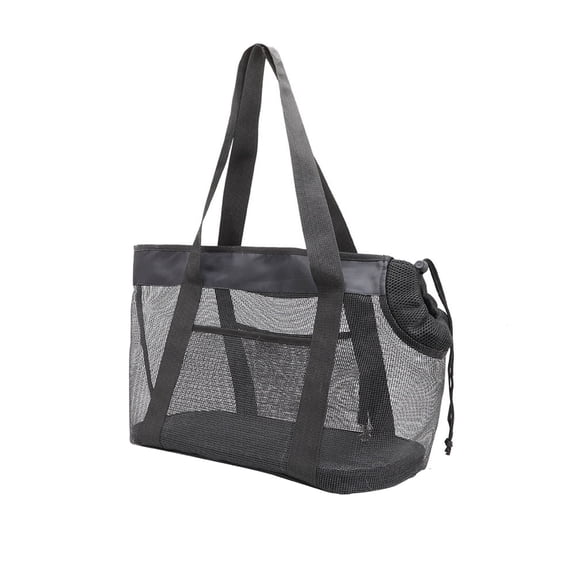PVC Breathable Mesh Cat Carrier, Foldable Pet Bag for Hiking and Travel, Washable Shoulder Bag for Small Pets, Lightweight and Durable Pet Transport Solution