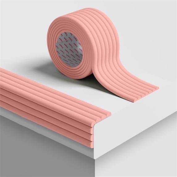 PVC Bumper Wall Stickers Soft Edge Guard Wall Protector for Furniture Table Corners DIY Trim, Self Adhesive Wall Protection Stickers for Home Furniture Edge Safety