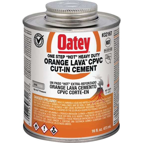 PVC CMNT HTHD ORGLVA16OZ