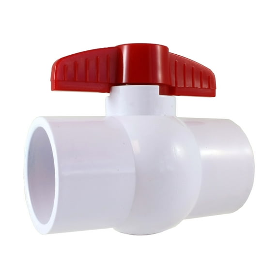 PVC COMPACT BALL VALVE 1-1/2" - Socket - Sanipro - (Pack of 6)