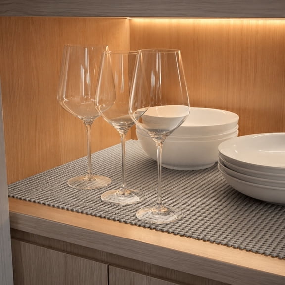 PVC Cabinet Liner Non Slip Mat, 13" x 60", for Kitchen, Shoe & Drawer Organization, Easy Clean, Cut-to-Size Shelf Liner for Storage Durability