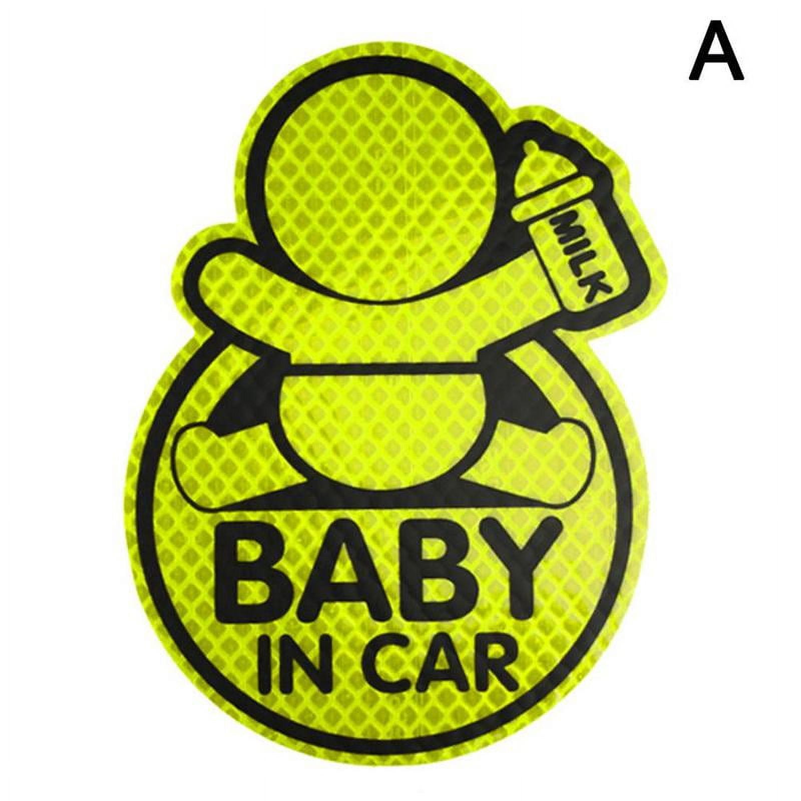 PVC Car Stickers for Baby in Car with Reflective and Safety Warning ...