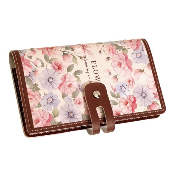 PVC Card Holder for Women 20 Slot Compact Travel Document Storage Essential