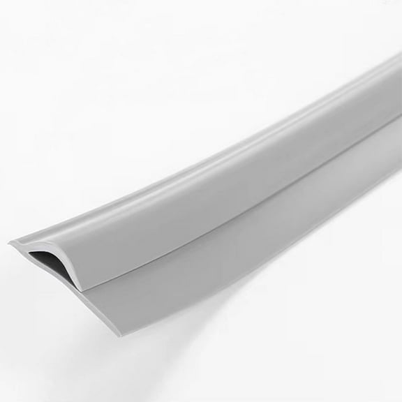 PVC Carpet Floor Transition Strip: Self Adhesive Carpet Edge Protector, 1.2" Wide Waterproof Tile Carpet Edge Trim Strip, Threshold Strip for Threshold Height Below 10mm (Grey, 6.56FT)