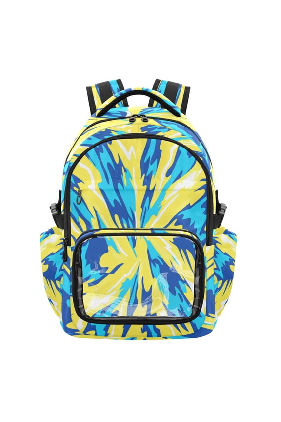 PVC Casual Backpack 25L Daypack with Laptop Compartment Lightweight Travel Backpack for Work Outdoor Activities Lightning Bolt Pattern