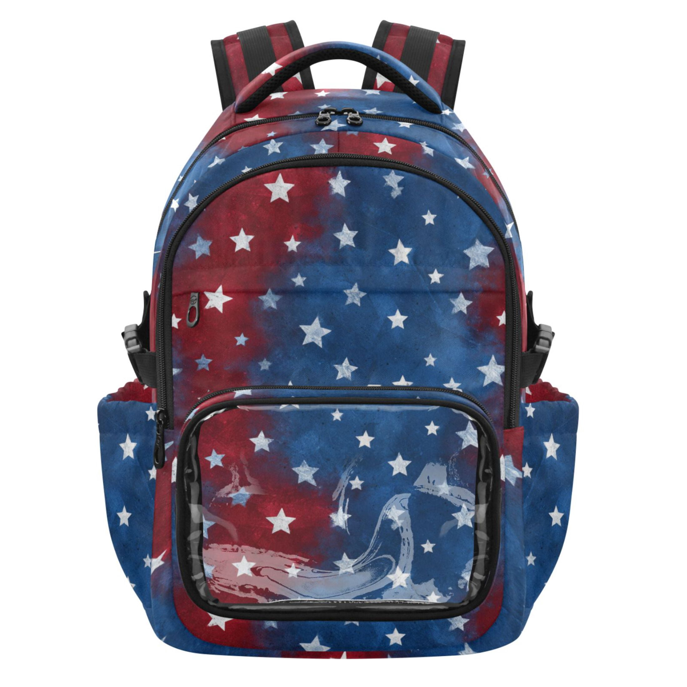 Quagga red white & blue Backpack Quagga Genuine Leather Backpack - Choose One/Color main image 4