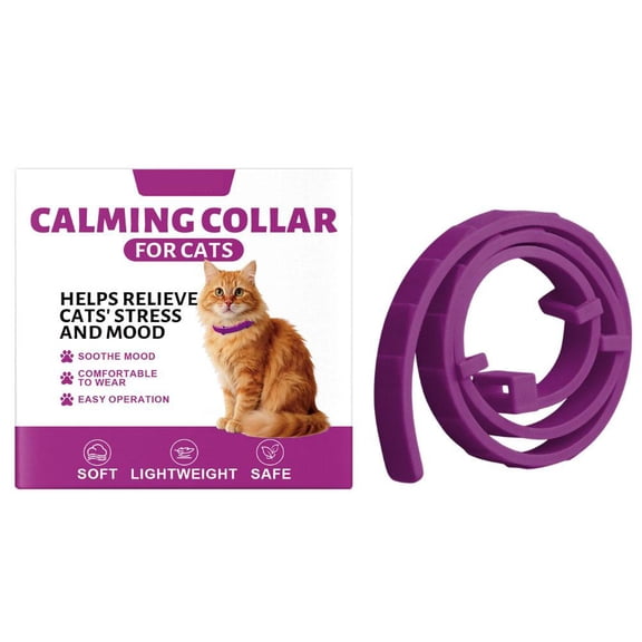 PVC Cat Calming Collar Adjustable Anxiety Relief for Soothing Pets