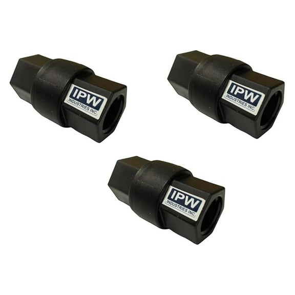 PVC Check Valve 1/2 Inch - 3 Pack - Backflow Preventer, FNPT Threaded, NSF Certified - Water, Irrigation, Well Pump, HVAC