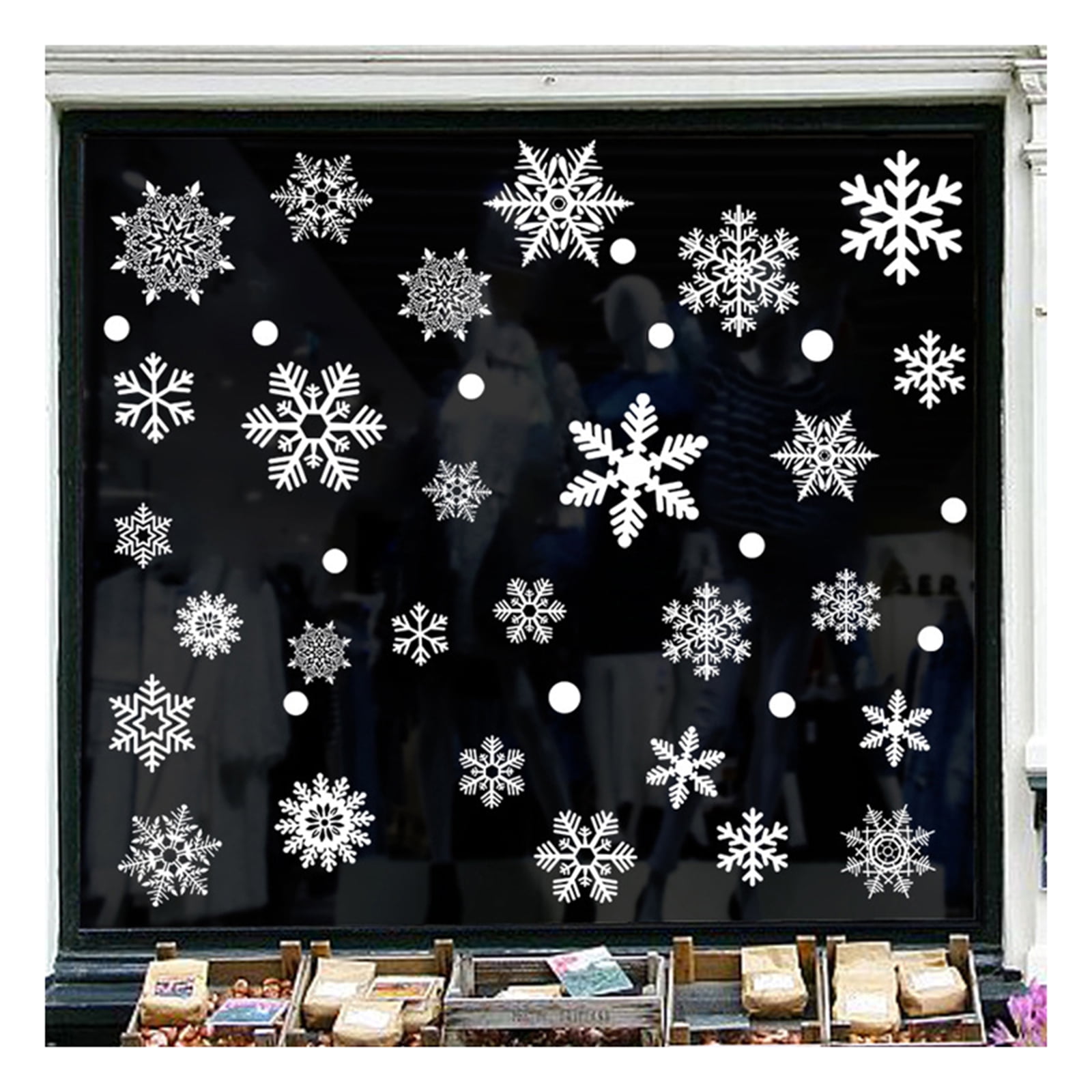 PVC Christmas Window Stickers Decals Glue Free Window Clings Party