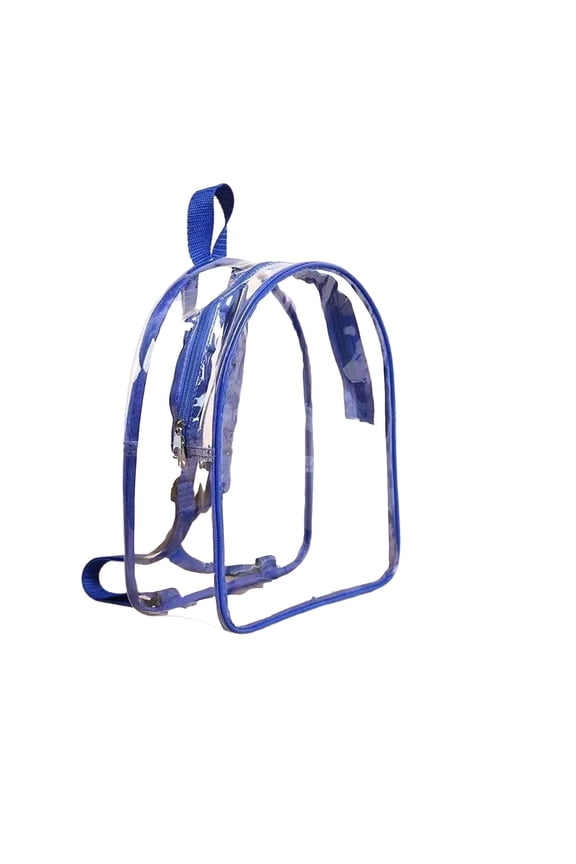 PVC Clear Backpack, Transparent Bag for Concerts and Games, Large See-Through Stadium Backpack with Security-Friendly Design, Waterproof Clear Daypack, Multi-Compartment Clear Backpack
