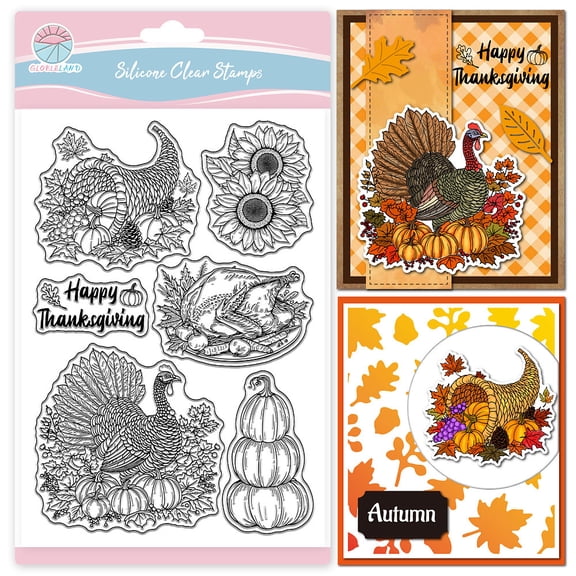PVC Clear Stamps for DIY Scrapbooking Photo Album Decorative Cards Making Stamp Sheets Turkey 160x110mm