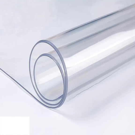 PVC Clear Table Protector - Transparent Plastic Desk Cover, Waterproof Oilproof Non Slip Desktop Protective Pad for Night Stand, Office, Computer Desk Floor Mat(Clear-2.0mm,40x60cm)