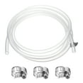 thumbnail image 1 of Silicone Tubing, 0.24" ID. 0.43" OD. 6.56 ft Length Tube with Clamps, Clear, 1 of 6