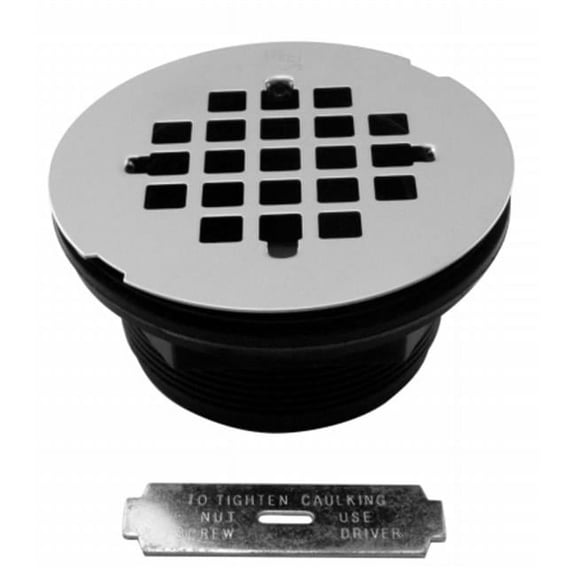 PVC Compression Shower Drain - PVD Polished Brass