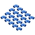 thumbnail image 1 of Conduit Coupler 90 Degree Elbow Pipe Fittings 20 mm Blue Change Direction for DIY Electrical Conduit Pack of 30, 1 of 5