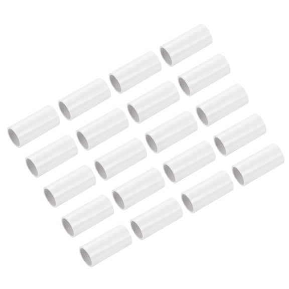 Conduit Coupler Straight Fittings efficacy 20 mm Terminating White for Home Hose Electrical Conduit Pack of 30