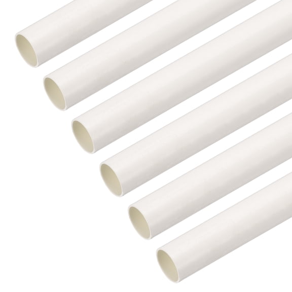 Conduit Pipes White Straight Tubes 25mm Conduit Pack of 6