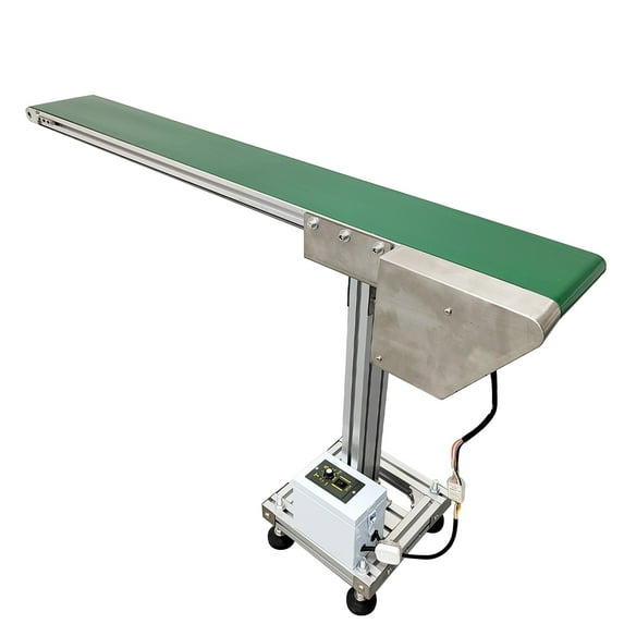 PVC Conveyor Belt Single Row Leg Conveyor Adjustable Speed for Industrial Transport 110V