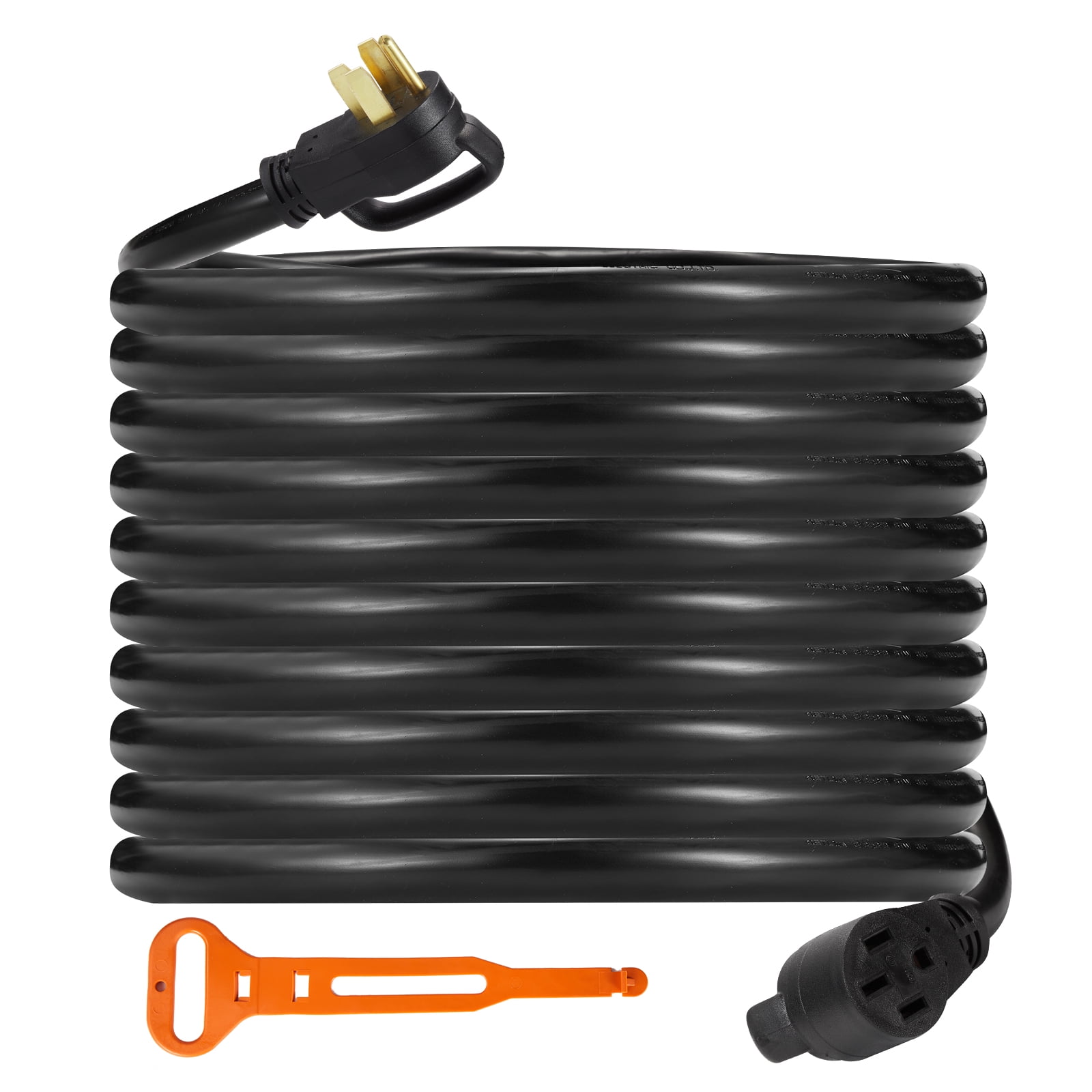 PVC+Copper 50A RV Extension Cord Wiring STW 6AWG/3C+8AWG/1C 30FT