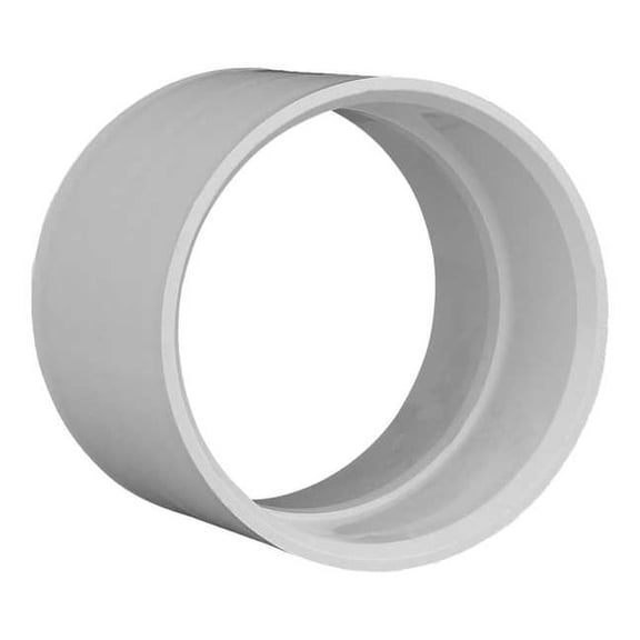 PVC Coupling, Hub, 4 in Pipe Size 1WKH5