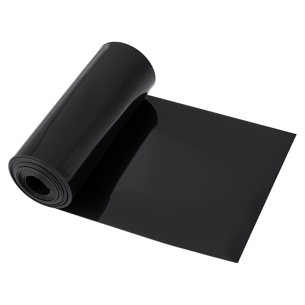 PVC Curtain Tape Ribbon for Curtain Decoration Black 2050x183x1.5mm