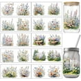 thumbnail image 1 of PVC DIY Heat Transfer Paper 110x240mm for UV Sublimation Cup Flower, 1 of 9