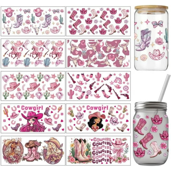 PVC DIY Heat Transfer Paper for UV Sublimation Cup Mixed Shapes 110x240mm PVC