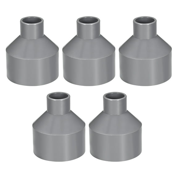 DWV Reducing Coupling Schedule 40 Gray 3/4-inch x 2-inch Socket 5Pcs