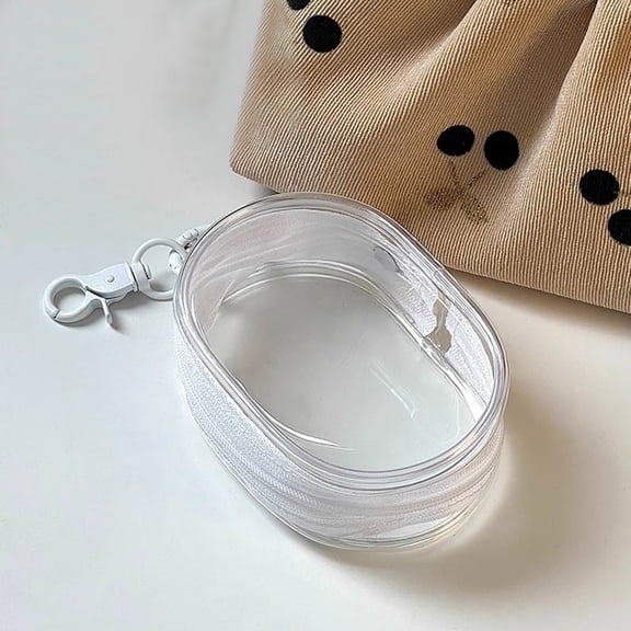 PVC Data Cable Storage Bag, Transparent Electronics Organizer for Chargers, Cables, Headphones, Jewelry, Mobile Accessories, Lightweight, Portable, Travel Storage, Compact and Durable