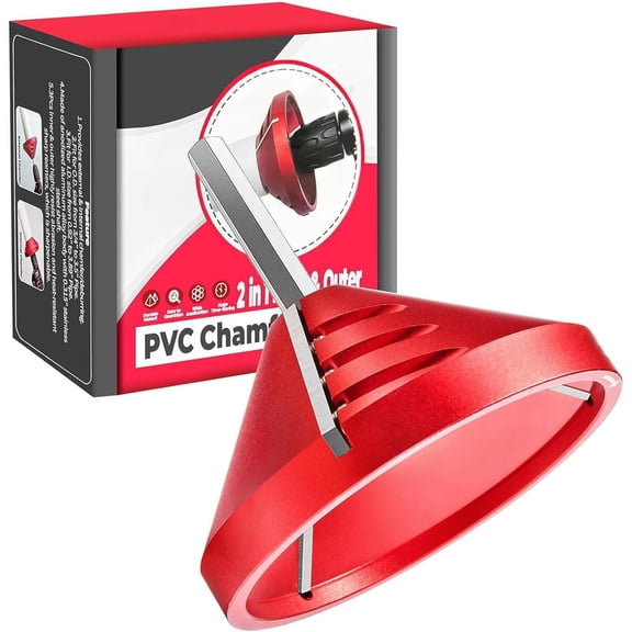 PVC Deburring Tools - 2 in 1 Inner Outer PVC Chamfer Tools, Pipe Deburring Reamer Plumbing Tools for OD 0.92 to 3.89, ID 0.75 to 3.5 PVC CPVC ABS PP PE Pipe