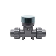 PVC Digital Water Flow Meter With LCD Display RS485 Output Acid Alkaline Resistant Pipe Sensor For Irrigation ,Energy-Saving