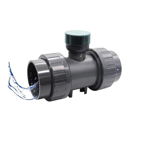PVC Digital Water Flow Meter with LCD Display RS485 Output Acid Alkaline Resistant Pipe Sensor for Irrigation ,Durable Brass Construction