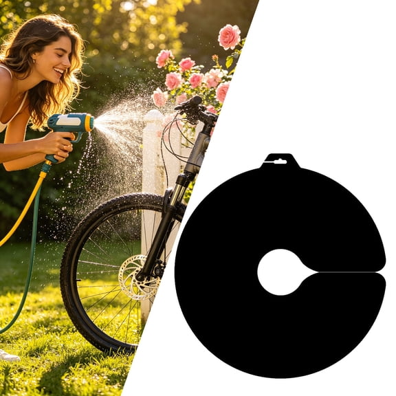 Disc Brake Protector Cover, Reusable, Anti- Hook Design, Protects Rotor from Mud and Dirt, Easy Installation, Black, 38x36cm, 80g