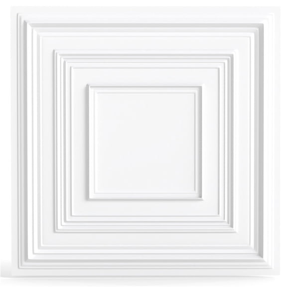 PVC Drop Ceiling Tiles, 24x24 Inch 12 Pack Waterproof 3D Textured Ceiling Panels with Lightweight Durable Design for Home Office Basement Kitchen Renovation Use, Light Gray