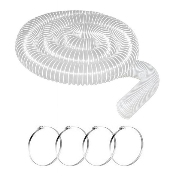 PVC Dust Collection Hose & 2 1/2In Ports 10Ft,Dust Collection Hose, PVC Fume Collection Hose for Dust Collection Systems