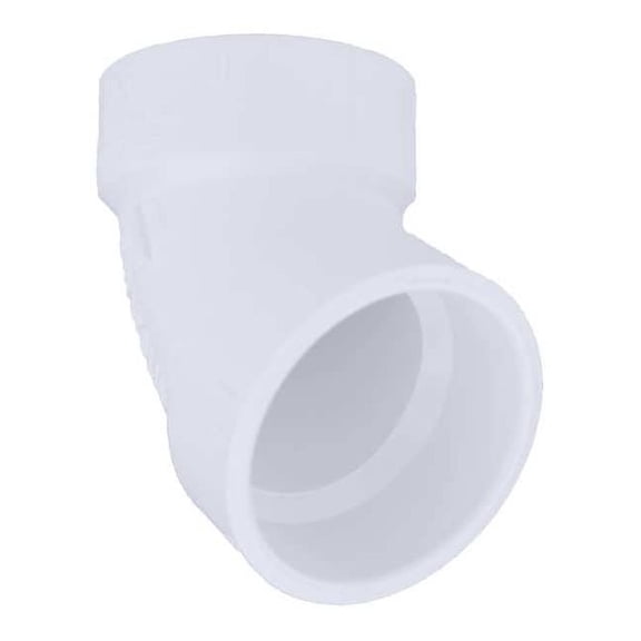 Manufacturer Varies PVC Elbow, 60 Degrees, Hub, 1-1/2 in Pipe Size 1WKD8