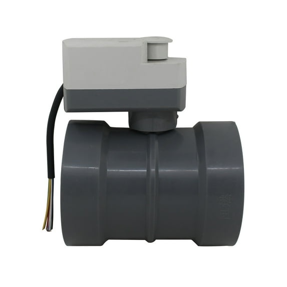 PVC Electric Air Duct Value 110-310 Mm Diam Air Damper Valve Motorized Pipe Valve with 220V Actuator for HVAC ventilation system