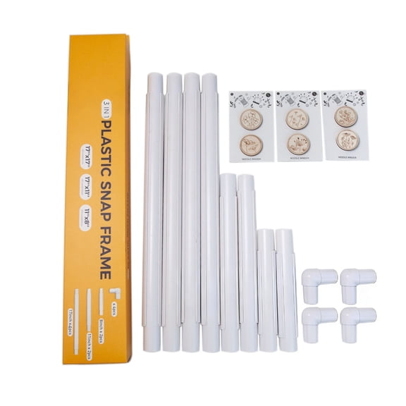 PVC Embroidery Hoop Frame For Secure Fabric Holding With Adjustable Size And Portable Designs