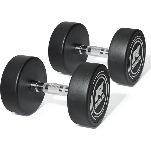 PVC Encased Round Dumbbell Set – Adjustable Weight Options with Knurled Handles and Optional Rack for Home Gym Strength Training