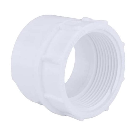 PVC Female Adapter, FNPT X Hub, 1-1/2 in Pipe Size 1WJY2