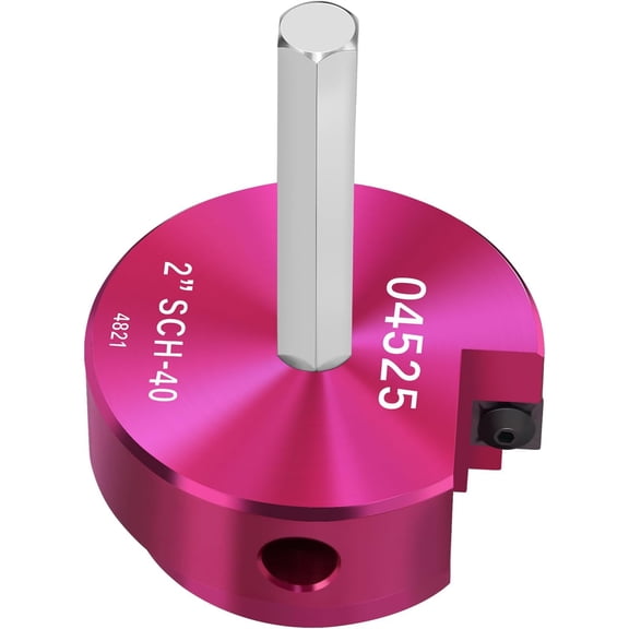 PVC Fitting Saver 2-Inch Head,2" PVC Pipe Reamer with 3/8-Inch Hex Shaft,Socket Saver Plumbing Tool Plastic Pipe Fitting Reamer for Sch.40 CPVC ABS Hub,Fit Standard 1/2" Drills