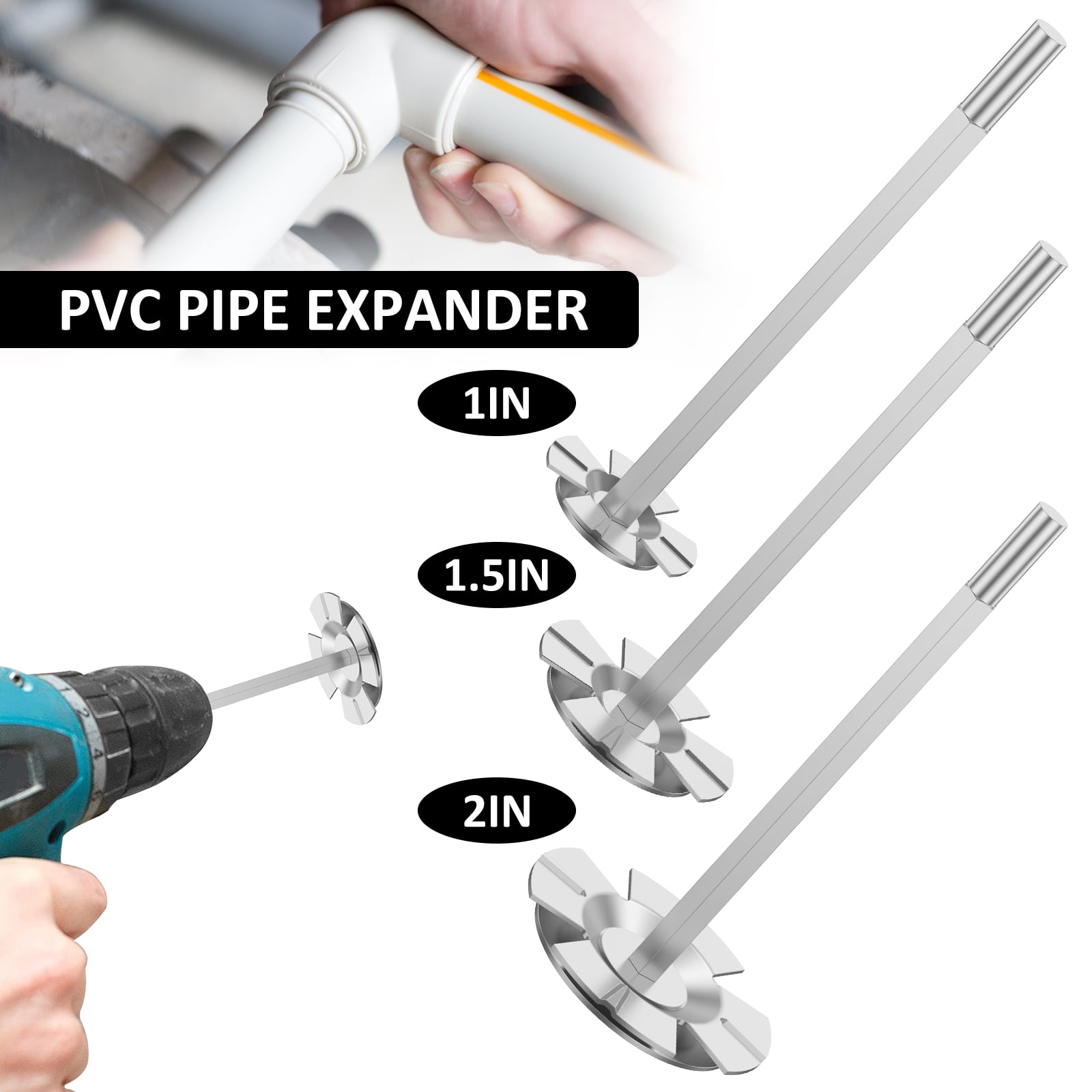 PVC Fitting Socket Saver 1/1.5/2inch Stainless Steel PVC Pipe Reamer