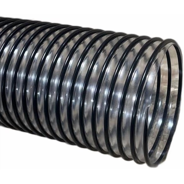 Flexaust 8 Ft Lawn Leaf Blower Vacuum Grass Catcher Bagger Hose – 8 In Diameter Flexible Tubing