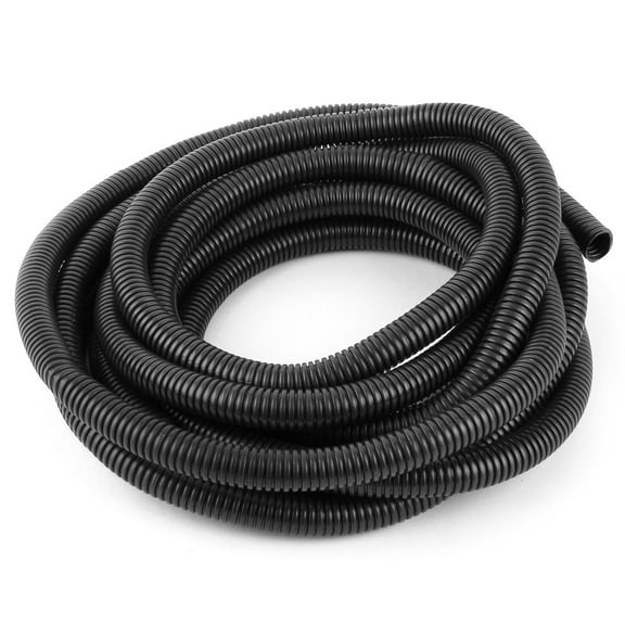 PVC Flexible Insulated Corrugated Tube Hose Pipe 5m Length 13mm Inner Dia