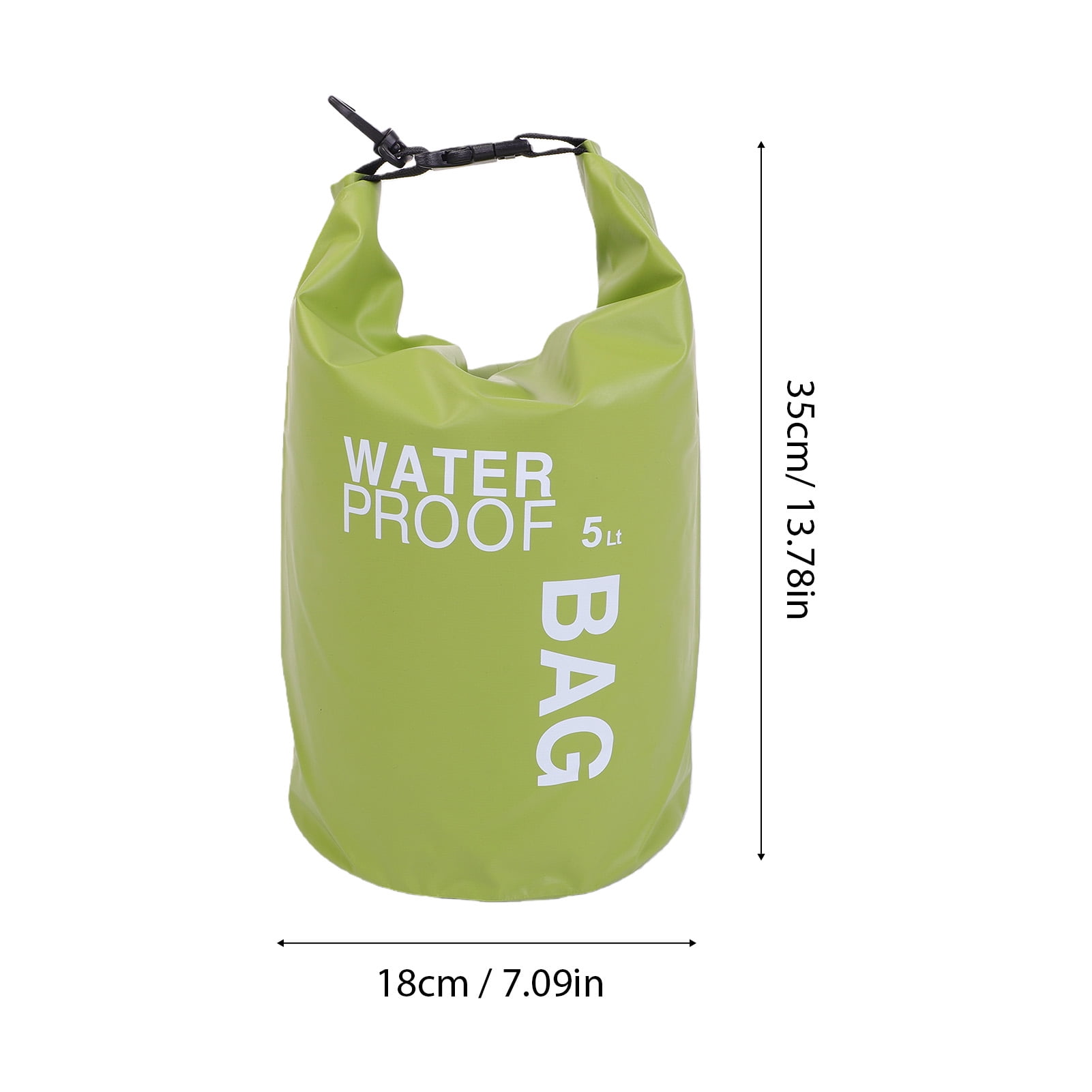 PVC Floating Dry Bag Outdoor Watertight Bag, 250D Mesh Fabric Lightweight Roll Top Sack with Reliable Plastic Snap Buckles, for Kayaking Camping Swimming Hiking
