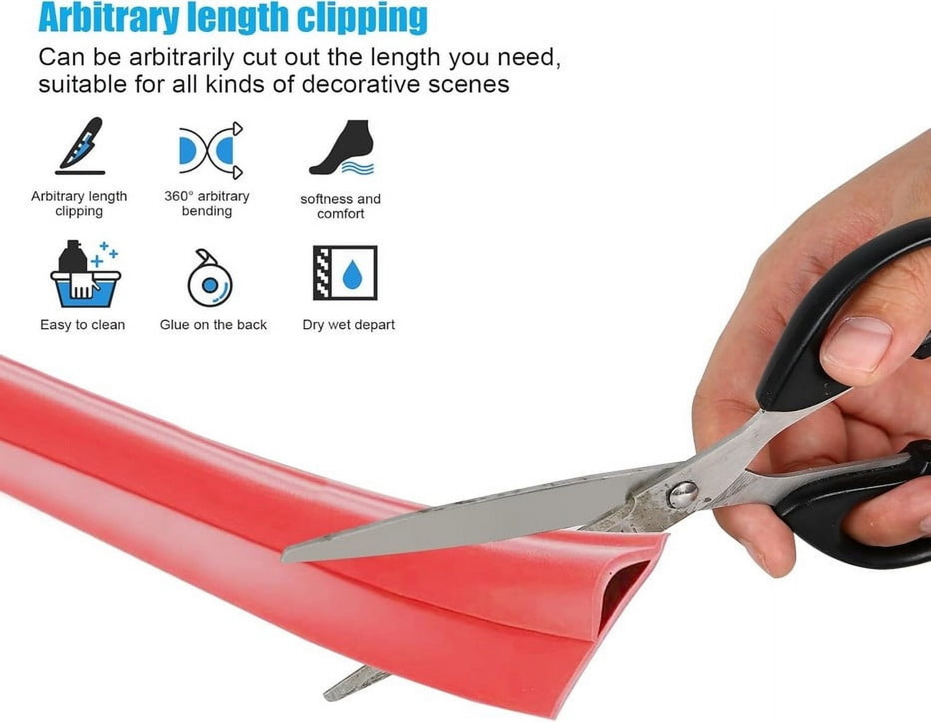 PVC Floor Edging Strip, 1m Self-Adhesive Carpet Transition Trim, Multi ...