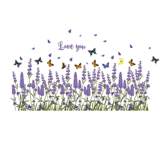 Flower Fairy Pattern Self Adhesive Wall Sticker Decal Mural 50 x 70cm