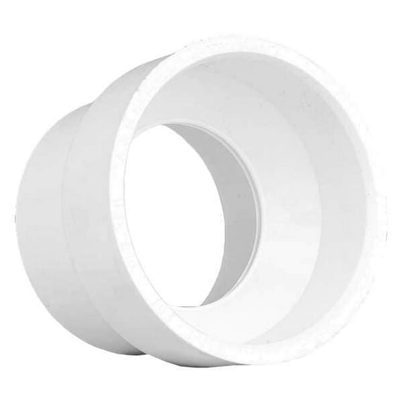PVC Flush Bushing, Hub x Spigot, 2 in x 1 1/2 in Pipe Size(1WKF2)