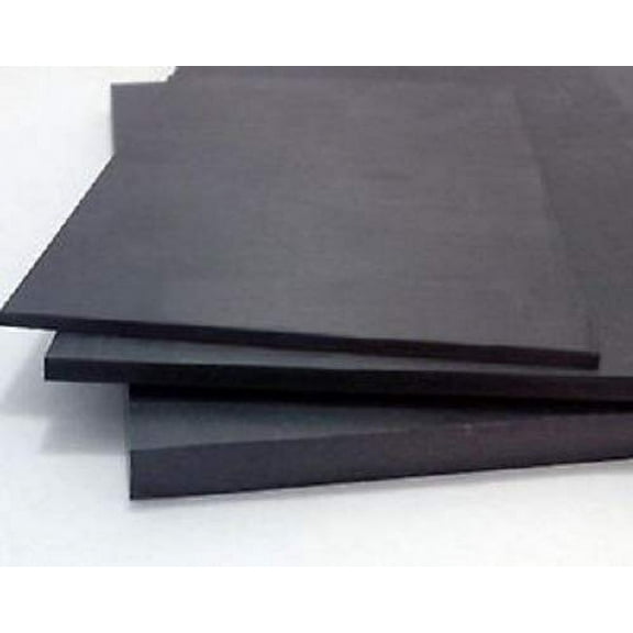 PVC Foam Board Sheet (Celtec) - Black - 12 in x 24 in x 10 MM Thick