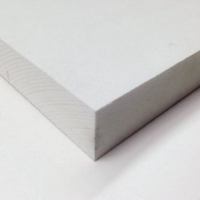 PVC Foam Board Sheet White 12 in x 24 in x 1 MM Thick